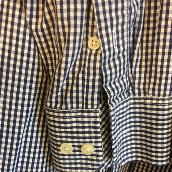 Izod Blue Casual Button Down Shirt Classic Design - Picture 4 of 5